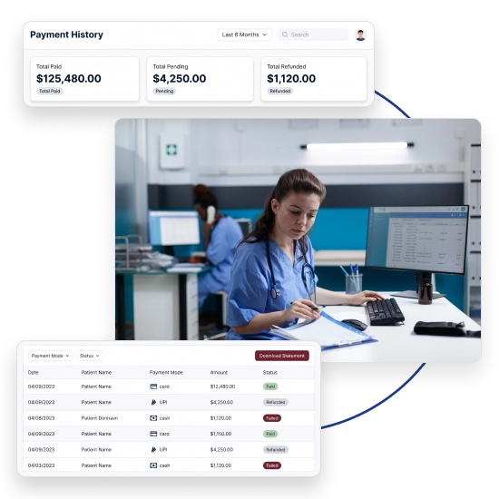 Manage doctor fee accounting with BackBone HMS for accurate payments and financial records.