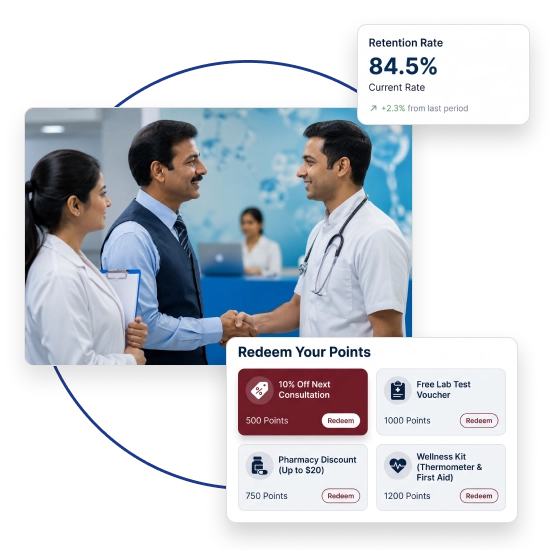Manage hospital loyalty programs with BackBone HMS to improve patient engagement and retention.