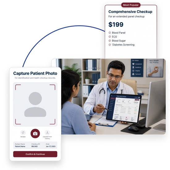 Manage master health checkup packages with BackBone HMS for smooth patient screening.
