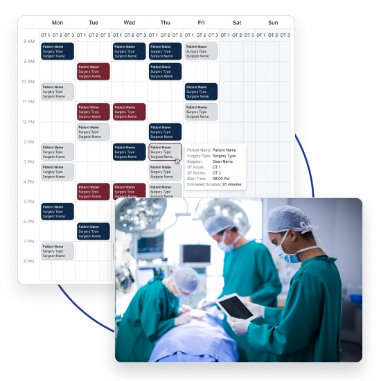 Improve operation theatre efficiency with BackBone HMS for seamless surgical management.