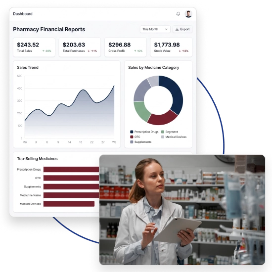 BackBone HMS simplifies pharmacy management with stock control and prescription tracking.
