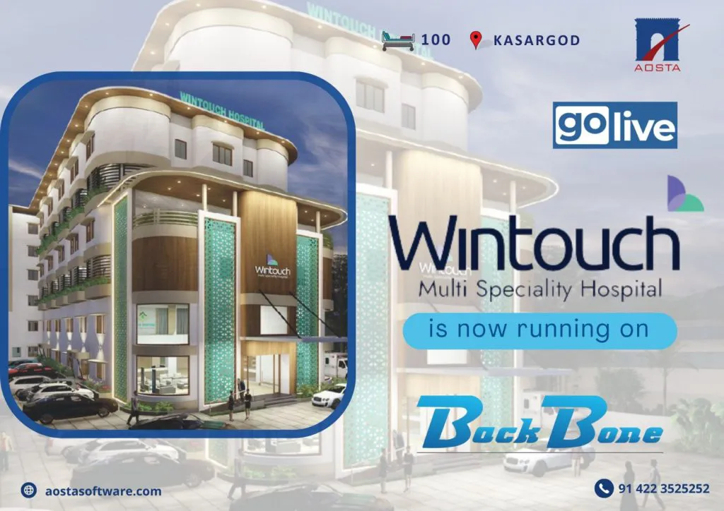 WINTOUCH MULTI SPECIALITY HOSPITAL, KASARAGOD IS NOW RUNNING ON BACKBONE HIS. 1 WhatsApp Image 2023 12 20 at 10.05.48 AM