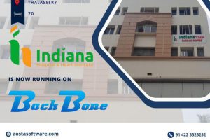 INDIANA HOSPITAL, THALASSERY IS NOW RUNNING ON BACKBONE HIS.