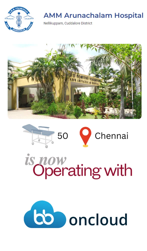 Aosta software's client AMM Arunachalam hospital